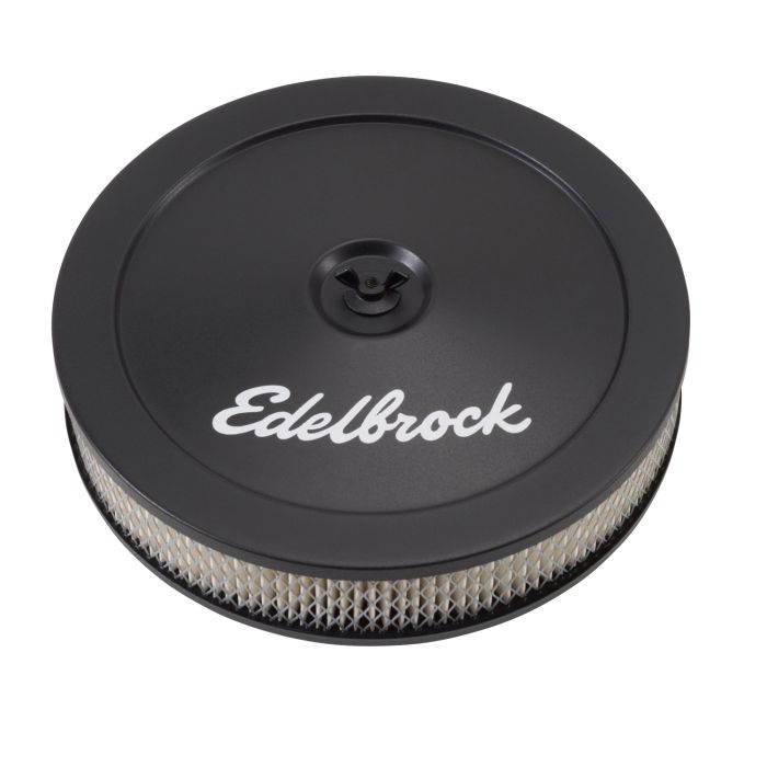 CARBURETORS AIR FILTER 10"BLACK POWDER COATED EDELBROCK EDL-1203  (SKU 33-214)