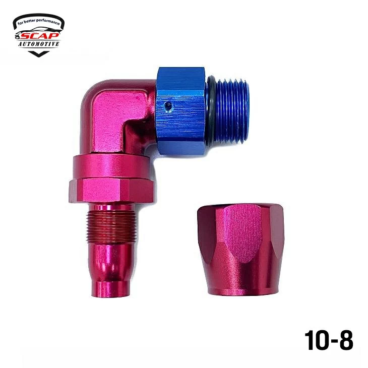 MALE END 90D 10-8 FITTING SCAP-XA70119  (SKU 34-157)