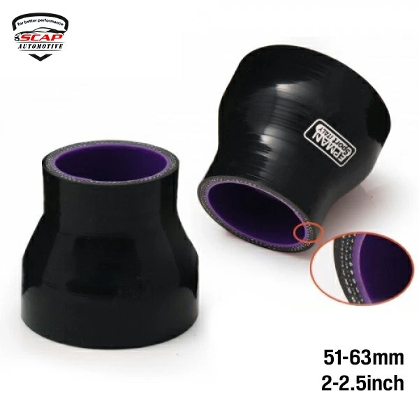 SILICONE HOSE REDUCER 2*2.5 STRAIGHT  SCAP-SHR2*2.5  (SKU 34-147)