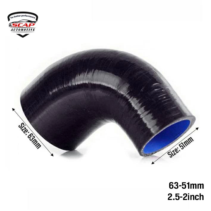 SILICONE HOSE 90*D 2-2.5" SCAP-SH90*2-2.5  (SKU 34-138)