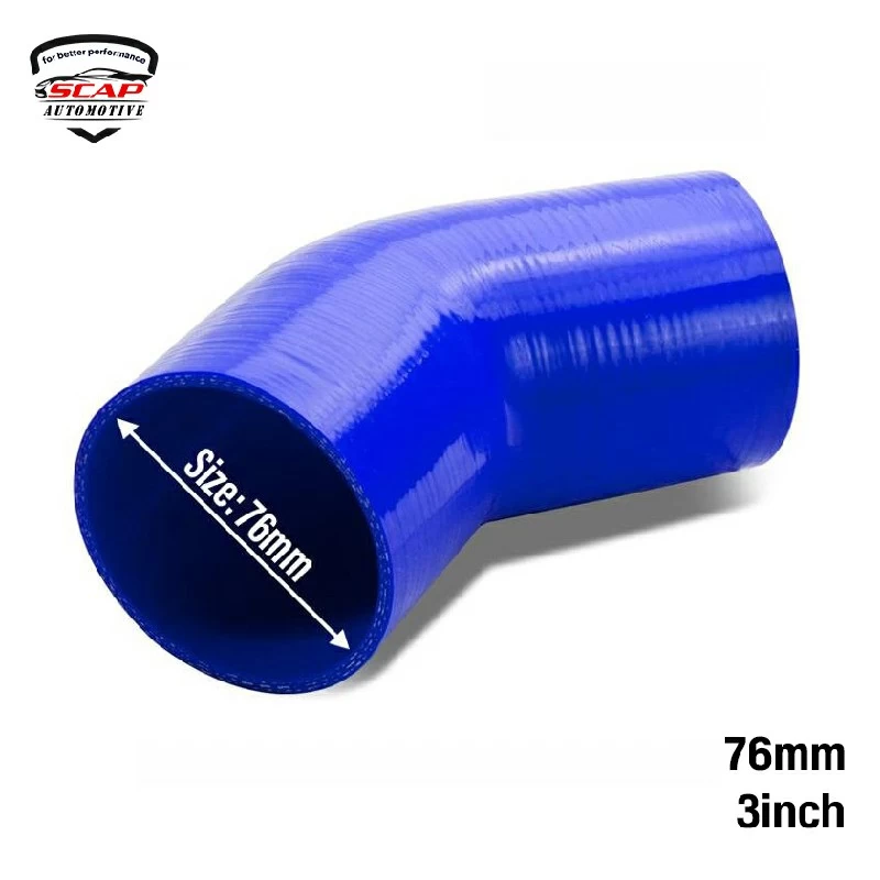 SILICONE HOSE 45DEGREE 3-3" SCAP-SH45*3-3.0  (SKU 34-134)