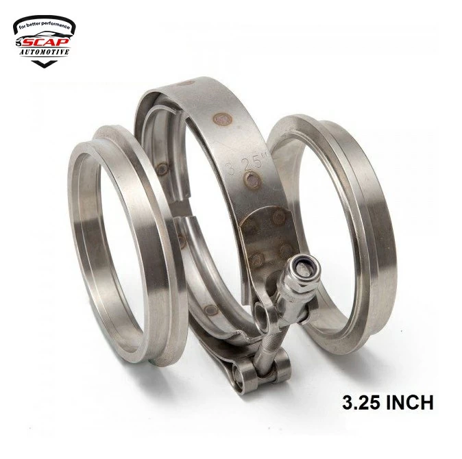 V-BAND CLAMP 3.25"INCH WITH FLANGE SCAP-FNG3.25  (SKU 31-180)