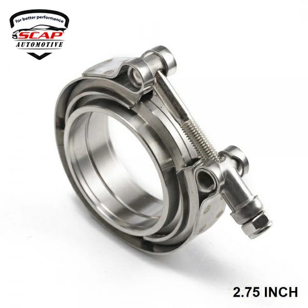 2.75"TURBO V-BAND CLAMP WITH FLANGE SCAP FNG275  (SKU 31-171)