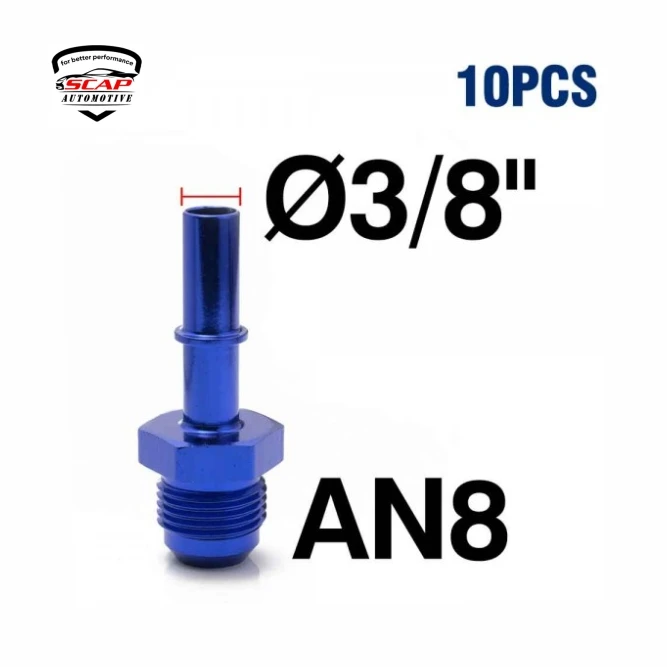 AN8 QUICK DISCONNECT MALE FUEL FITTING JTAN838KCJ (SKU 34-428)