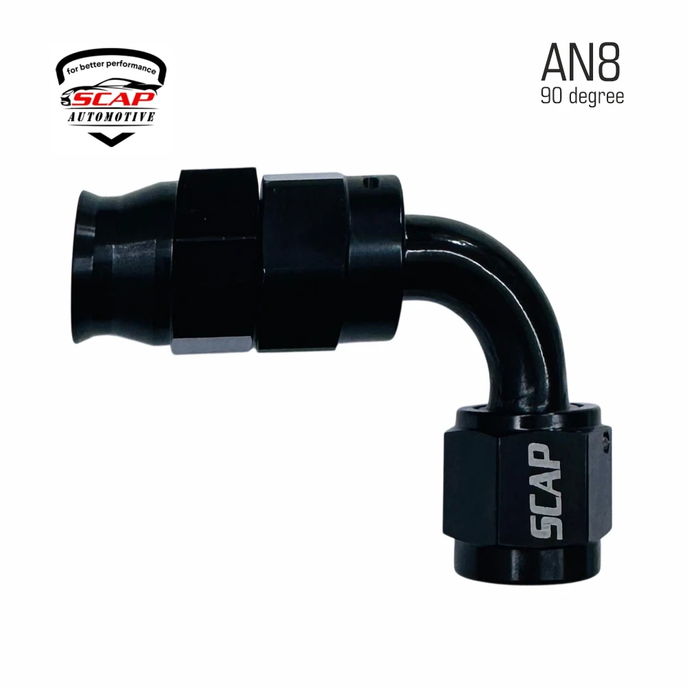 AN8 90 DEGREE TEFLON FITTING AN8TF-90C (SKU 34-425)
