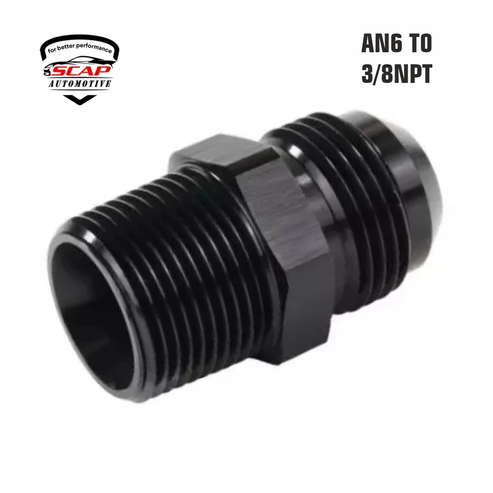 AN6 TO 3/8 MALE TO MALE UNION ADAPTOR AN6T03/8NPT (SKU 34-442)