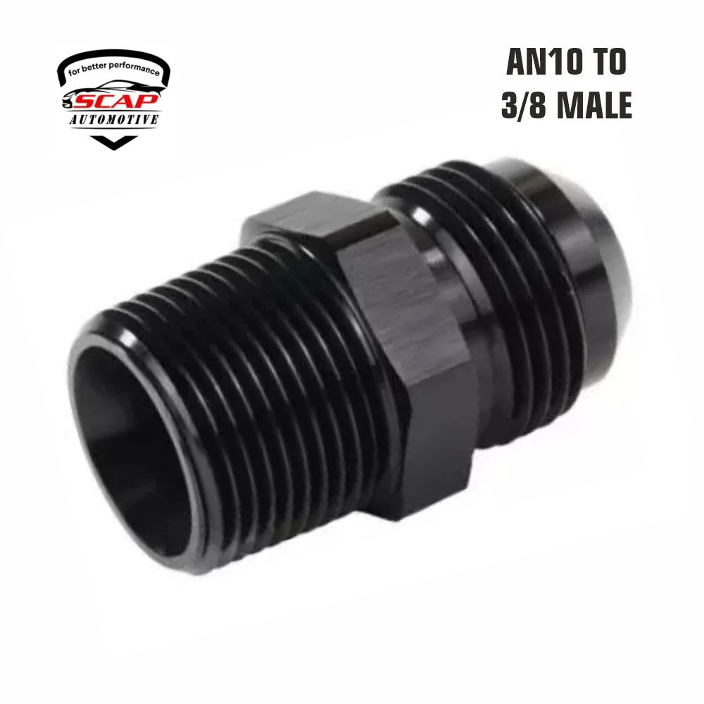 AN10T03/8NPT AN10 TO 3/8 MALE TO MALE UNION ADAPTOR (SKU 34-440)