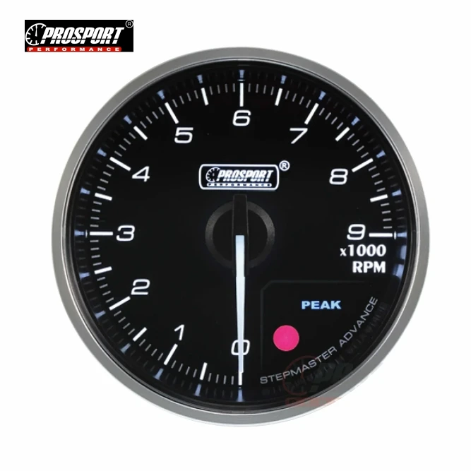 60MM RPM GAUGE,CLEAR LENS WHITE & AMBER ,PEAK AND WARNING GAUGE PSPORT-238CLSDWATA-R (SKU 30-182)