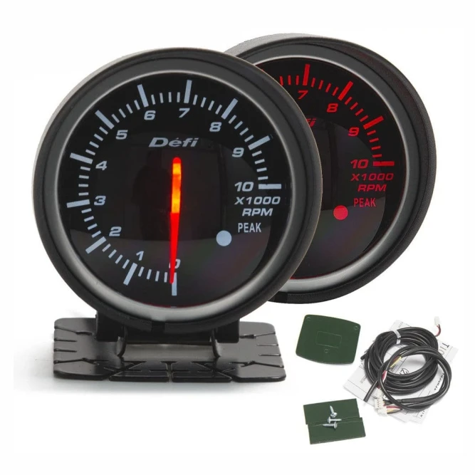 BFGBRPM 60MM TECHOMETER GAUGE RED & WHITE LIGHT (SKU 30-160)