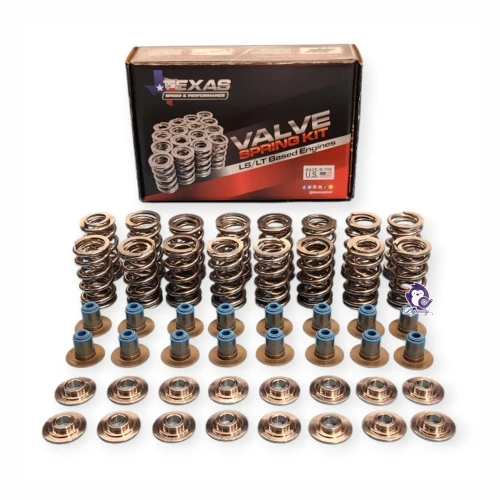 DUAL SPRING KIT, 660" PAC VALVE SPRINGS AND TITANIUM REATAINERS TEXAS-199-TSPPACPOL660 SPRINGKIT (SKU 43-342)