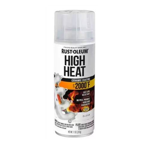 HIGH HEAT CERAMIC CLEAR COATED PAINT UP TO 2000° F NET WT. 11 OZ.(311G) RUST-OLEUM ROLM-260771  (SKU 41-180)