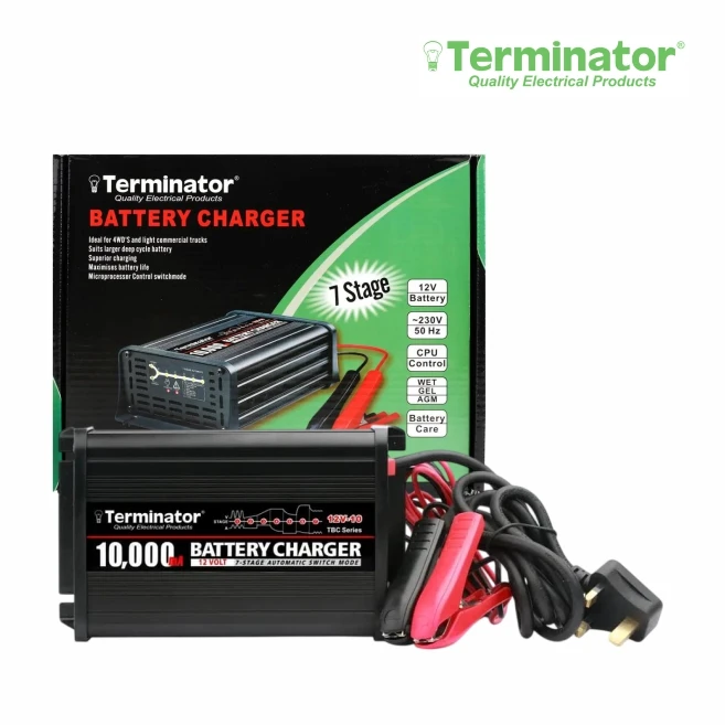 BATTERY CHARGER 5000MA INPUT-220-240V, 50/60HZ, 154W 12V DC TBC-44944914-12V-5  (SKU 38-168)